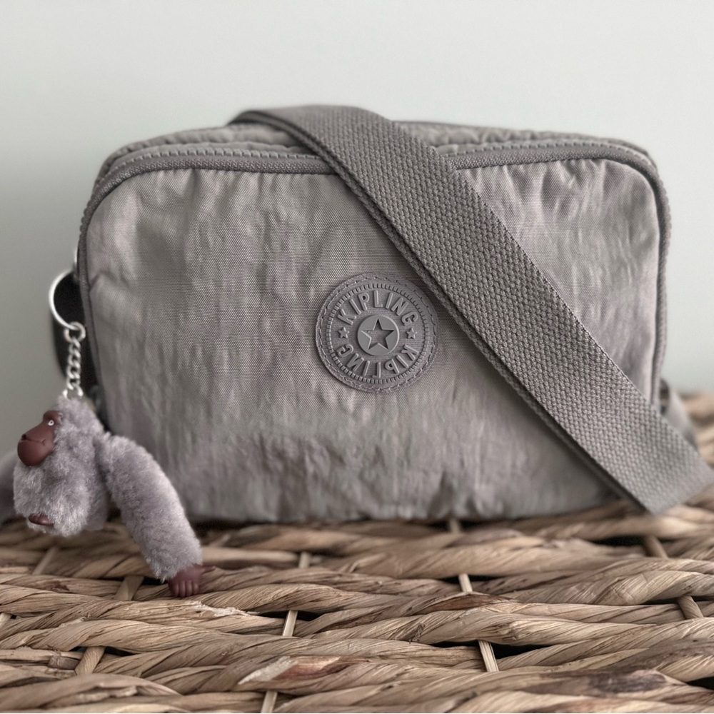 Kipling Light Gray Crossbody Bag
